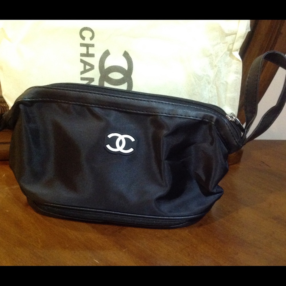 Chanel Black and White Cosmetic Case